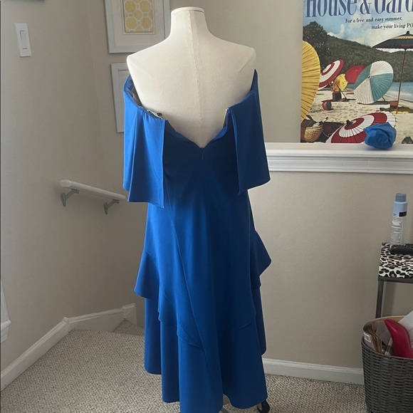 blue dress for baby girl Halston Heritage Blue Long Sleeve Shirt Dress main image 1